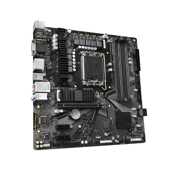 Tarjeta Madre GIGABYTE B660M DS3H - Micro-ATX - LGA1700 - PCIe 4.0 - Dual M.2 - USB 3.2 Gen2 Type-C - LAN 2.5GbE
