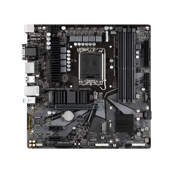 Tarjeta Madre GIGABYTE B660M DS3H - Micro-ATX - LGA1700 - PCIe 4.0 - Dual M.2 - USB 3.2 Gen2 Type-C - LAN 2.5GbE