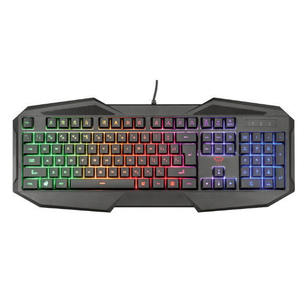 teclado trust avonn usb rgb lights anti ghosting