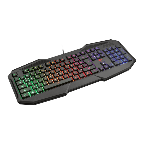 teclado trust avonn usb rgb lights anti ghosting