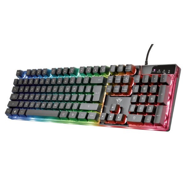 teclado trust gxt azor gaming 104 teclas