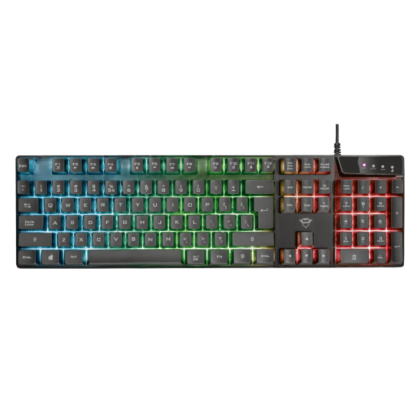 teclado trust gxt azor gaming 104 teclas
