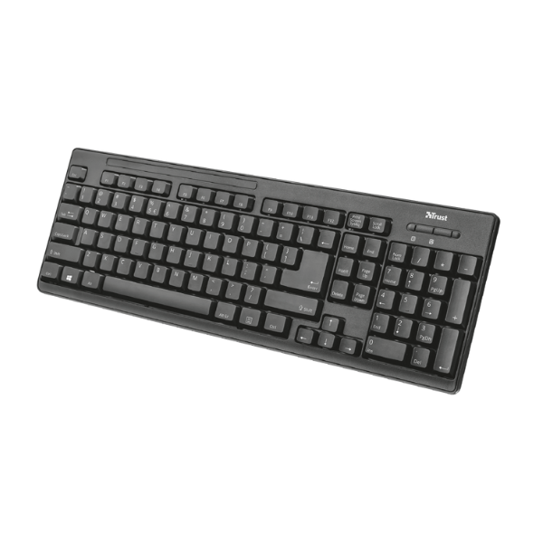 teclado inalambrico trust ziva color negro