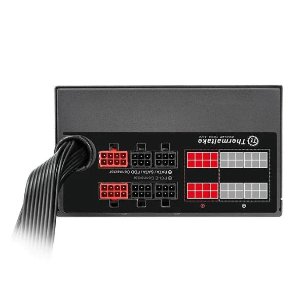 Fuente de Poder Thermaltake 750W 80 Plus Gold Semi Modular PSU ATX 12V or EPS 12V Ultra Quiet Power Supply PS-TPD-0750MPCGUS-1