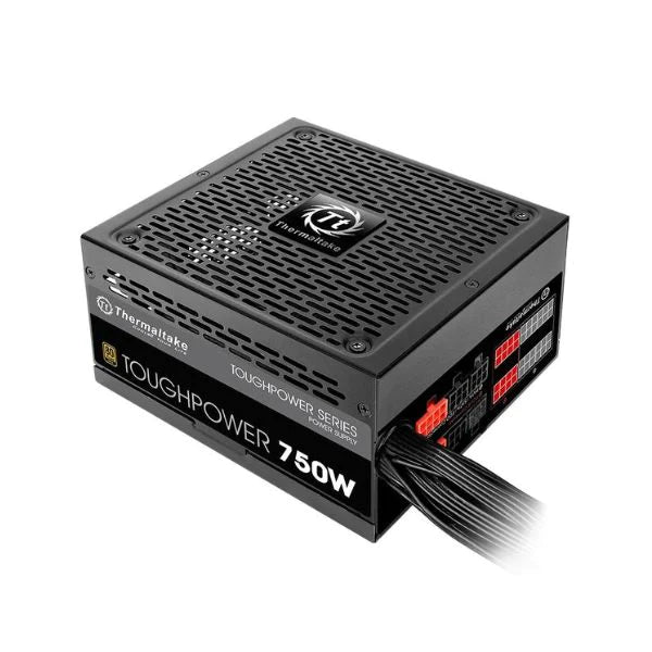 Fuente de Poder Thermaltake 750W 80 Plus Gold Semi Modular PSU ATX 12V or EPS 12V Ultra Quiet Power Supply PS-TPD-0750MPCGUS-1