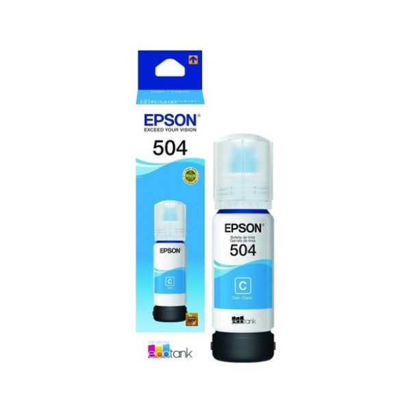 tinta para impresoras cyan epson 504