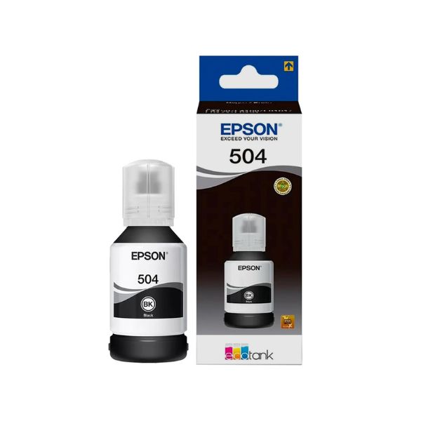 tinta para impresoras color negro epson 504