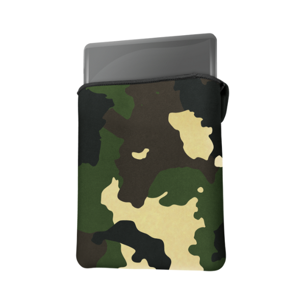 funda trust verde camo 17 pulgadas