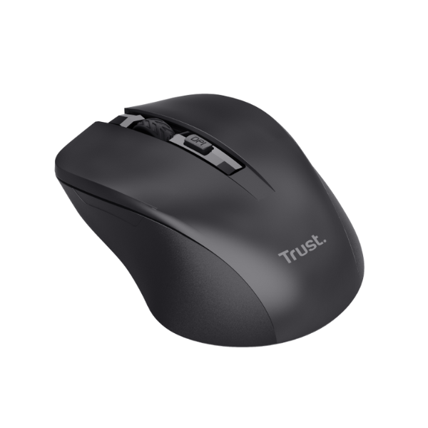 21869-Trust-Mouse-Inalambrico y silencioso color negro