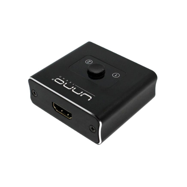 Splitter-Switch Unno Tekno Hdmi 4K 2Ptos Entrada 1 Salida Video 4K X 2K/Hdmi 1.4-Hdcp 2.2/3D Hb1201Bk