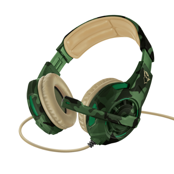 Audifonos Trus GXT 310C RADIUS GAMING Microfono 3.5MM Camo Verde 22207
