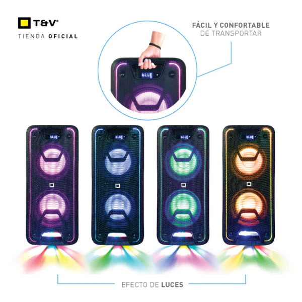 Cornetas Thonet & Vander 350W Bluetooth + Aux 3.5Mm + Usb + Rca Incluye Microfono Stark