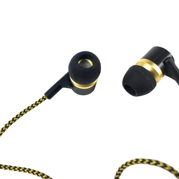 Audifonos Thonet & Vander 5Mw Aux 3.5Mm Cable Trenzado En Tela Amarillo Y Negro Klein