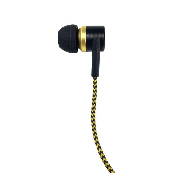 Audifonos Thonet & Vander 5Mw Aux 3.5Mm Cable Trenzado En Tela Amarillo Y Negro Klein
