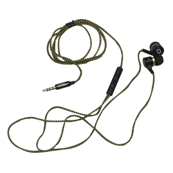 Audifonos Thonet & Vander 5Mw Aux 3.5Mm Cable Trenzado En Tela Amarillo Y Negro Klein