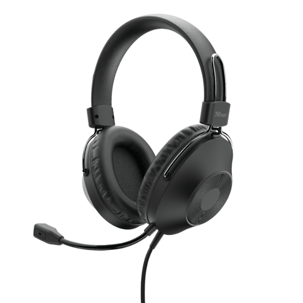 audifonos color negro con almohadillas