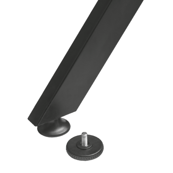 escritorio color negro gamer con soporte para audifonos y bebidas