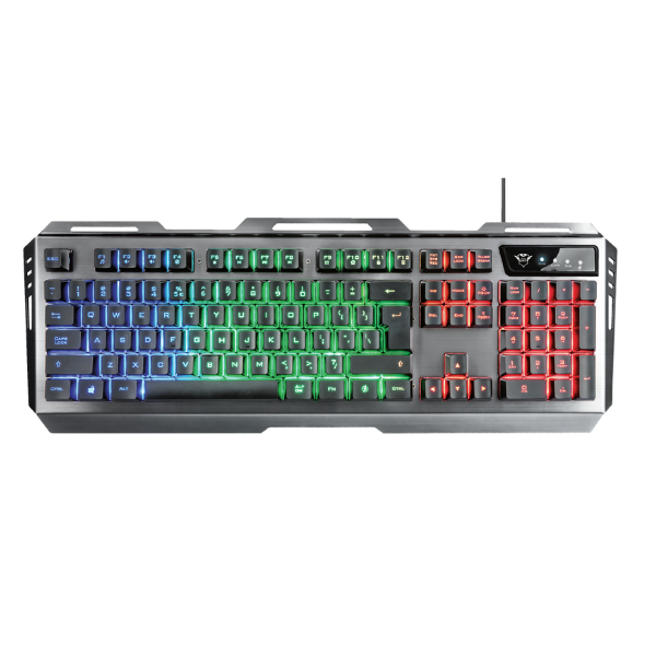 teclado con luces rgb programables- trust