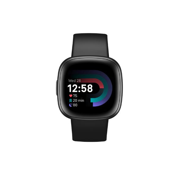 smarwatch fitbit versa 4 color negro con plateado