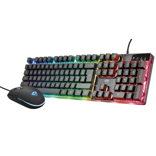teclado con luz rgb y mouse