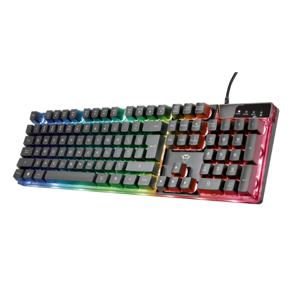 teclado con luces rgb