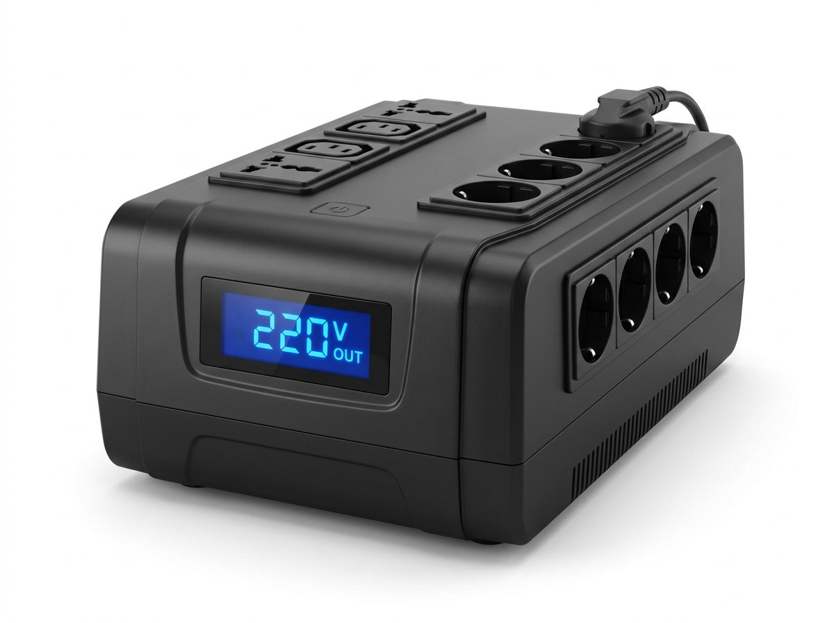 Regulador de voltaje AVR con display y tomas — venta en Venezuela — Sigma Tiendas