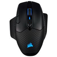 Corsair Dark Core RGB Pro SE Wireless FPS/MOBA Gaming Mouse w/ Slipstream Technology Backlit RGB LED 18000 DPI Optical Qi Wireless Charging Certified - Black