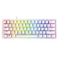Teclado gaming Razer Huntsman Mini 60% Mercury con switches ópticos lineales