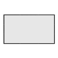 Inland Economy Fixed Frame Projection Screen-100"/16:9