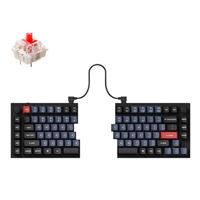 Teclado mecánico Keychron Q11 QMK 75% con cable Split - Black - Gateron G Pro Red