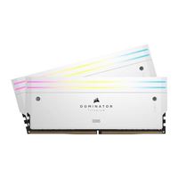 Memoria RAM DDR5 Corsair Dominator Titanium RGB 32GB (2x16GB) 6600MHz CL32 Dual Channel - Blanca