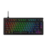 Teclado gaming HyperX Alloy Rise 75% RGB mecánico hot-swappable con cable - Black - HyperX Linear Switches