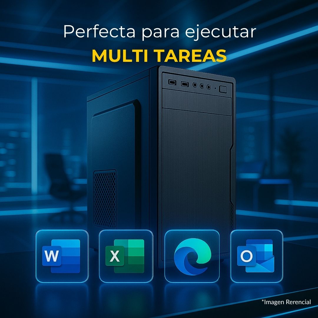 PC / CPU / COMPUTADOR Intel Core i3-4130 - 8RAM - 120SSD + 250GB - 3.40GHz - Socket 1150 - Case Corporativo - Fuente de Poder