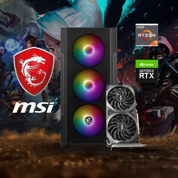 PC Computador MSI AMD Ryzen 7 8700G - A620M - 16GB DDR5 - 512GB M.2 - Gráficos AMD Radeon 780M - Fuente 550W 80PLUS Bronze