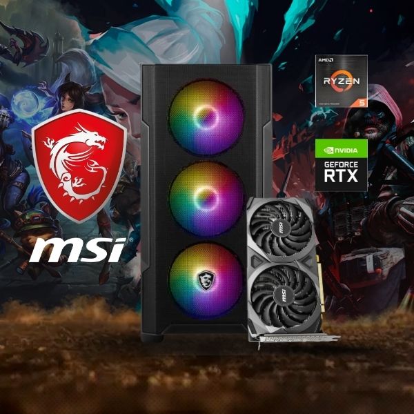 PC -Computador- MSI- AMD- Ryzen- 5 -5500-2