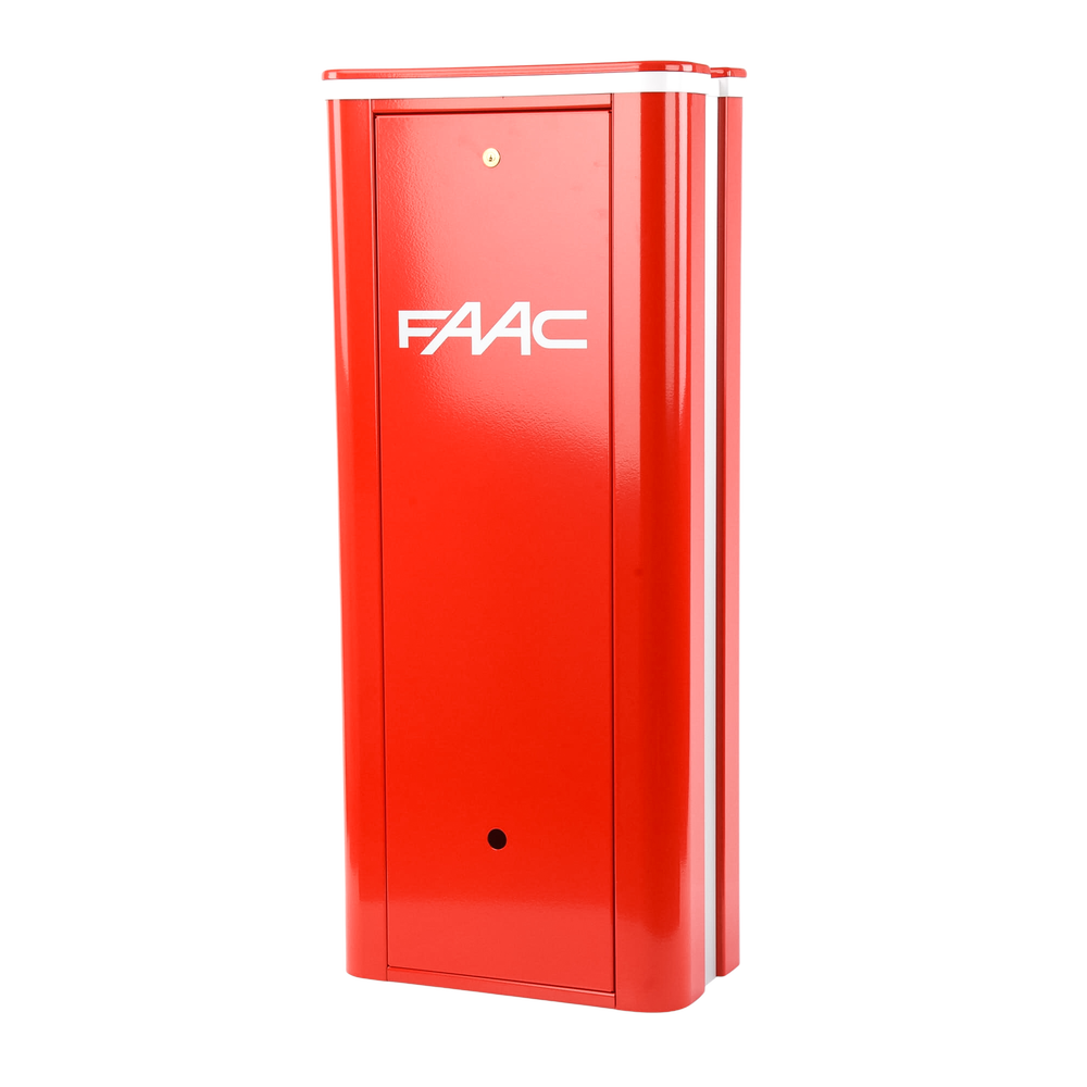 Cubierta o gabinete color Rojo para Barrera Faac 416016