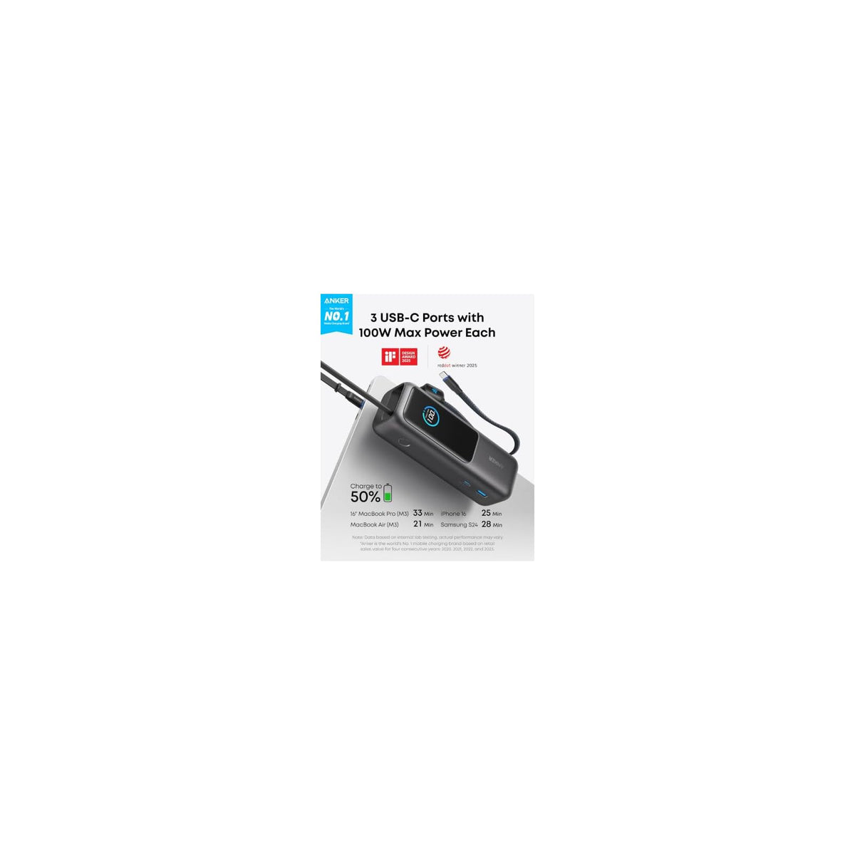 Power Bank Anker para laptop y cargador universal (paquete) - vista 3