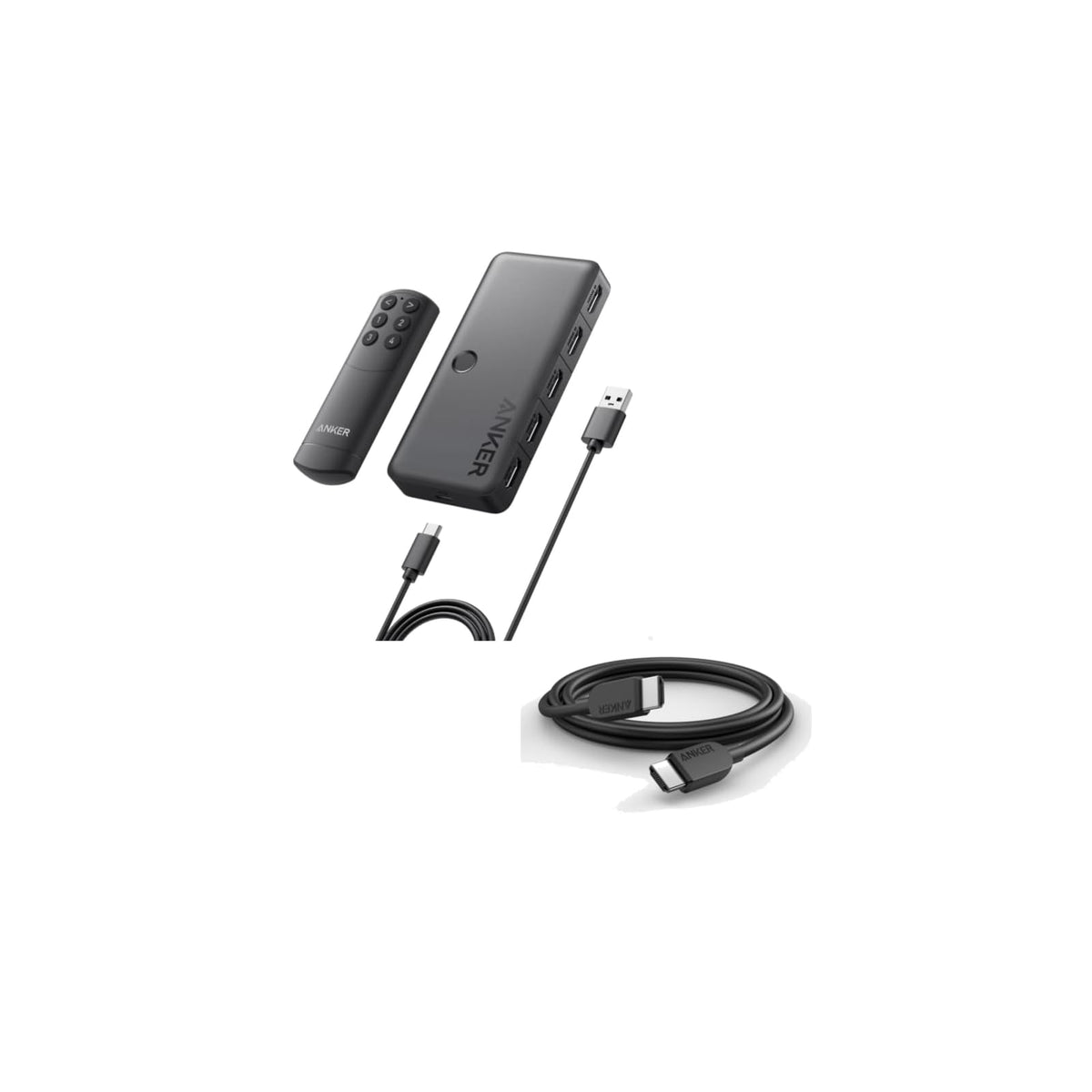Conmutador Anker HDMI, 4K 60Hz HDMI Switcher Cable HDMI 8K @60Hz, 6 pies