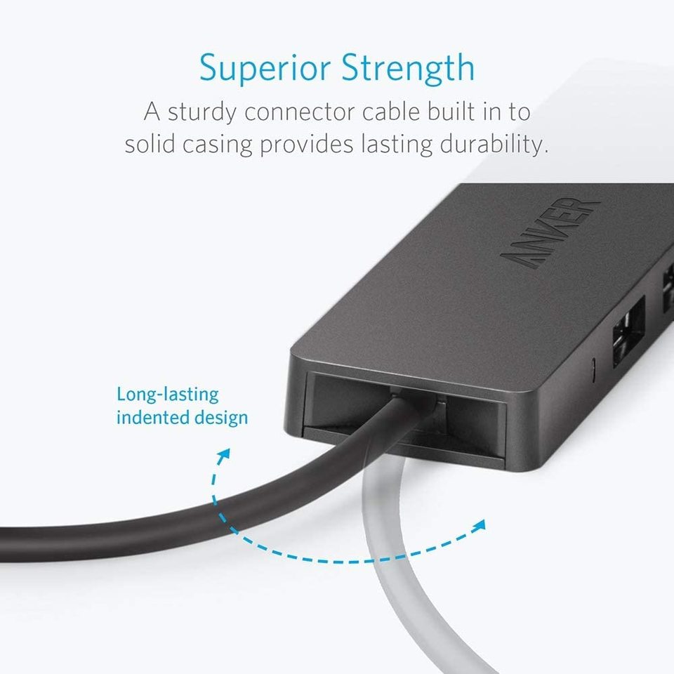 Hub USB Anker USB-C a 4 Puertos USB 3.0