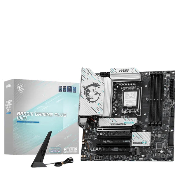 Tarjeta - Madre - MSI - PRO - B860M - GAMING - PLUS - WIFI - 7 - LGA1851 - Intel - B860 - DDR5 - 8800MTs - PCIe - 5.0 - WiFi - 7 - Negro-box
