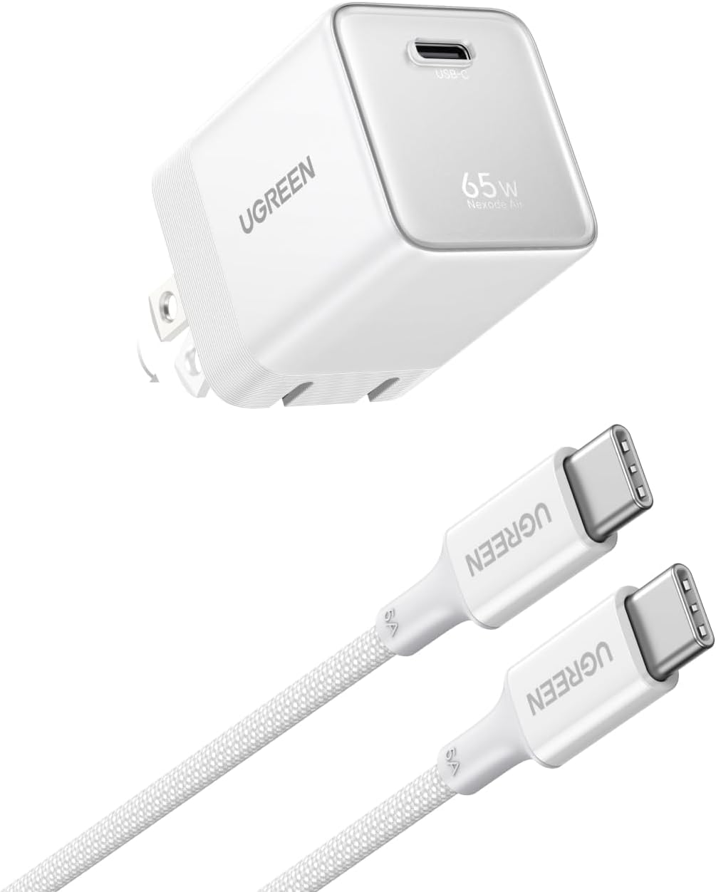 Cargador-de-Pared-UGREEN-Nexode-Air-65-W-GaN-USB-C-con-Cable-portada