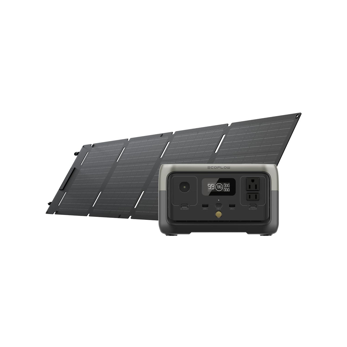 Estacion-de-Energia-Portatil-EcoFlow-RIVER-2-256-Wh-600-W-con-Panel-Solar-de-60-W-portada