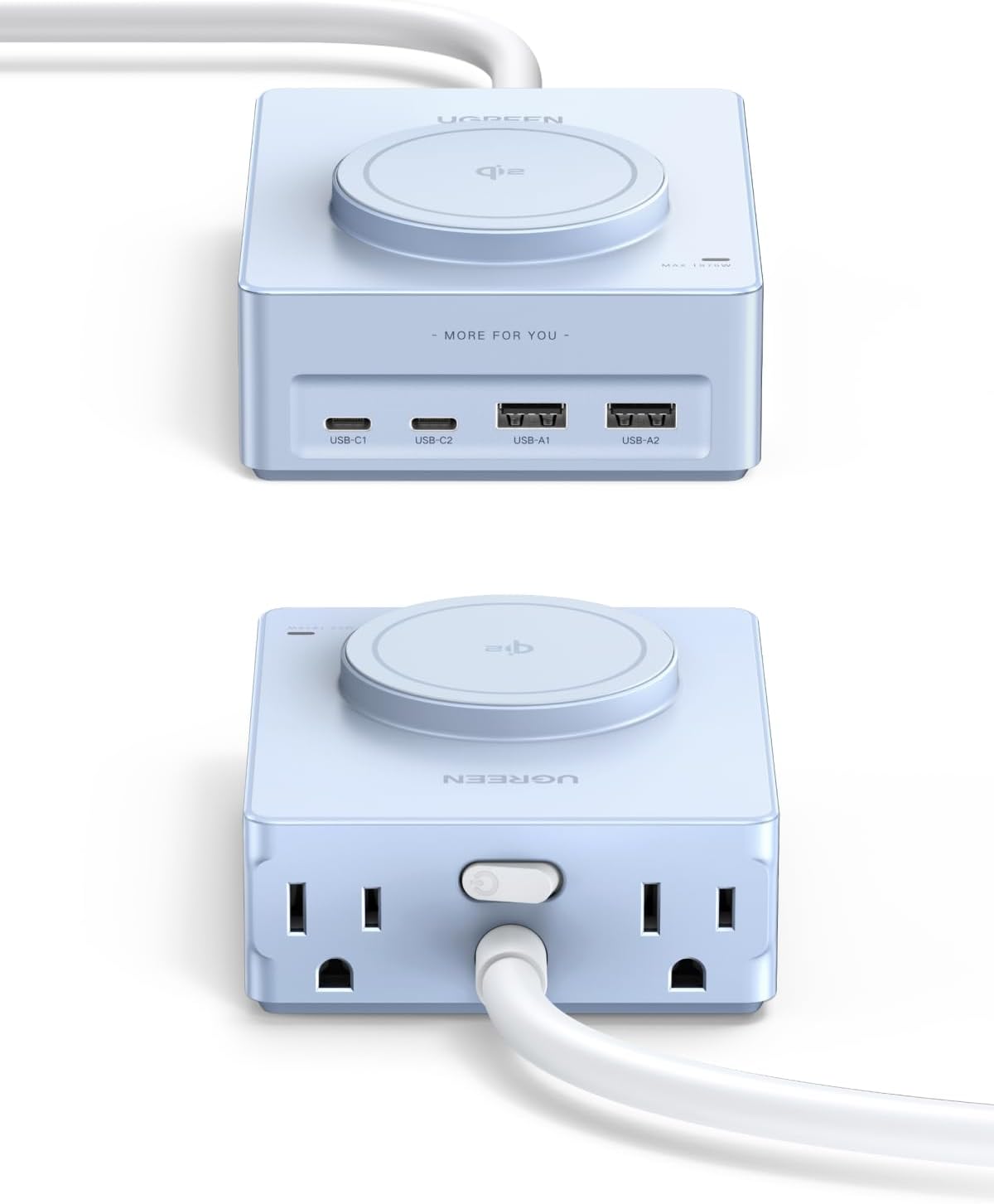 Regleta-UGREEN-con-Cargador-Inalámbrico-de-15-W-y-8-Puertos-8