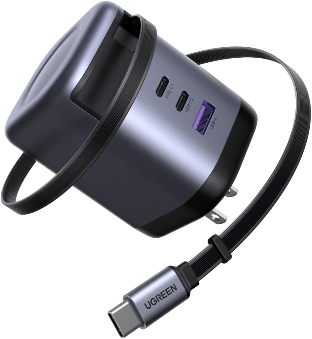 Cargador-UGREEN-Nexode-100-W-Retráctil-con-Cable-Integrado-portada