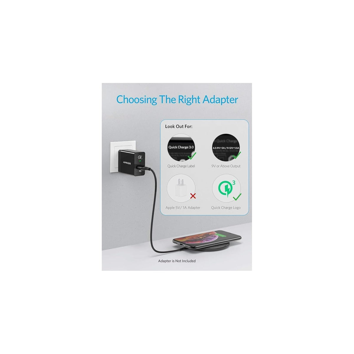 Anker Almohadilla de cargador inalámbrico rápido de 10 W con certificación - vista 3