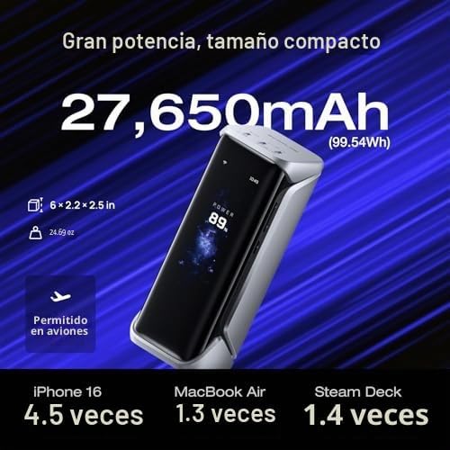 Power-Bank-EcoFlow-RAPID-Pro-X-27650-mAh-300-W-con-Bloque-Magnético-4