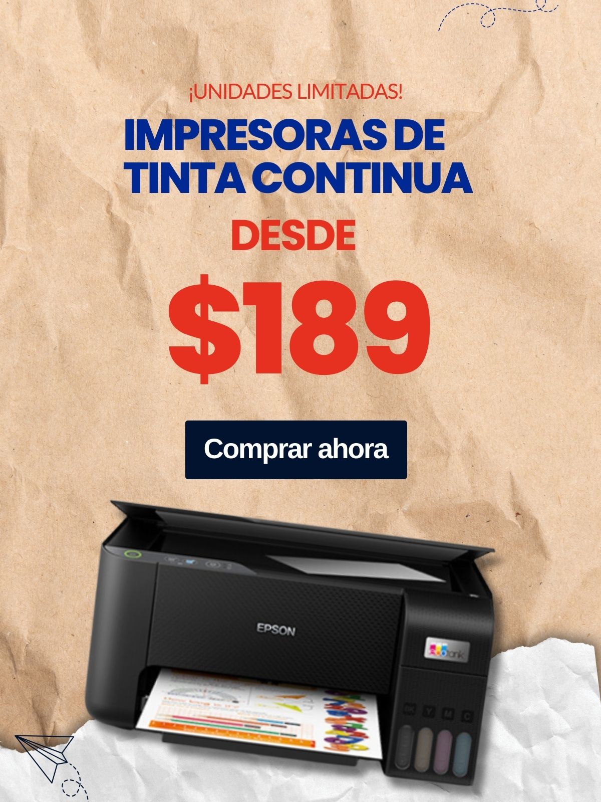 Impresoras banner home mobile