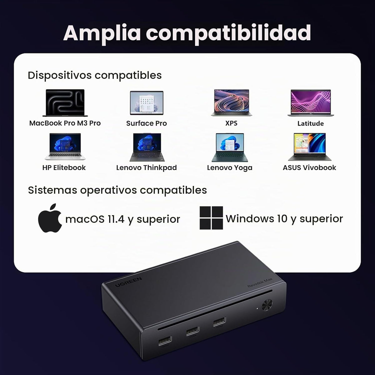 Estación-de-Acoplamiento-UGREEN-Thunderbolt-4-8-en-1-con-Doble-4K-60Hz-y-3-Puertos-TBT4-7