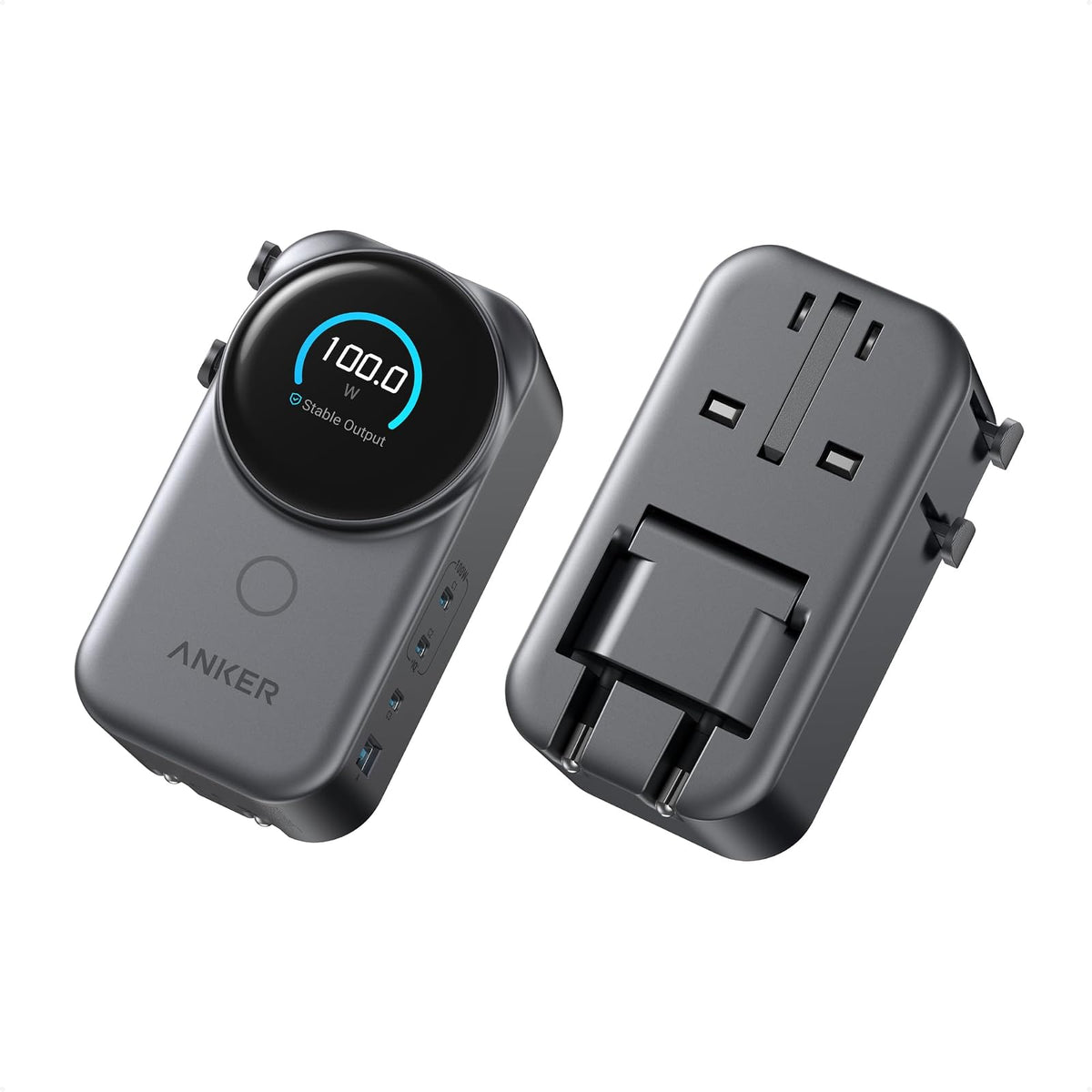 Cargador Anker universal, 100 W GaN USB C carga rápida de viaje