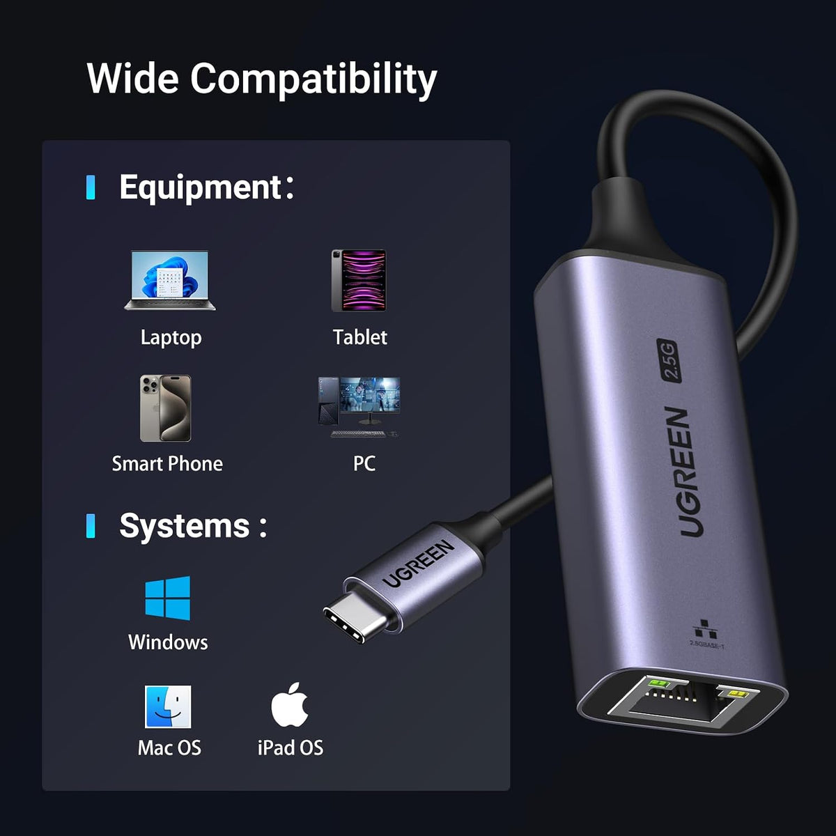 Adaptador-USB-C-a-Ethernet-UGREEN-2-5-G-de-Aluminio-6